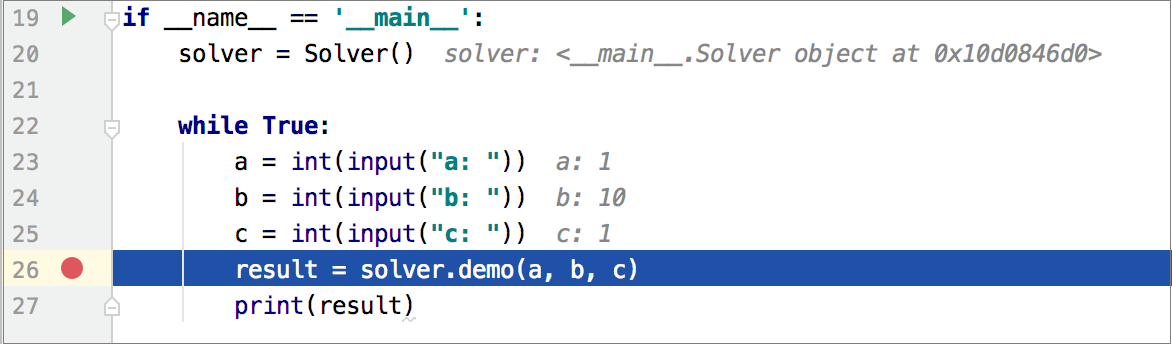 Debugging stop st the first breakpoint