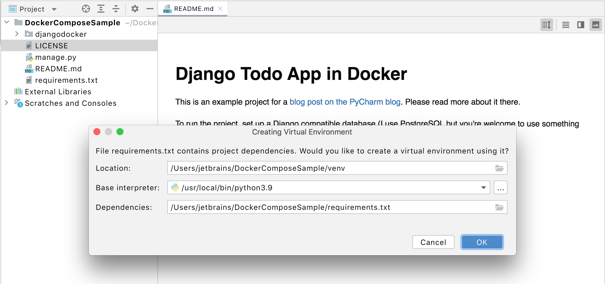 docker for mac docker-compose only listening on local host not external netwrok