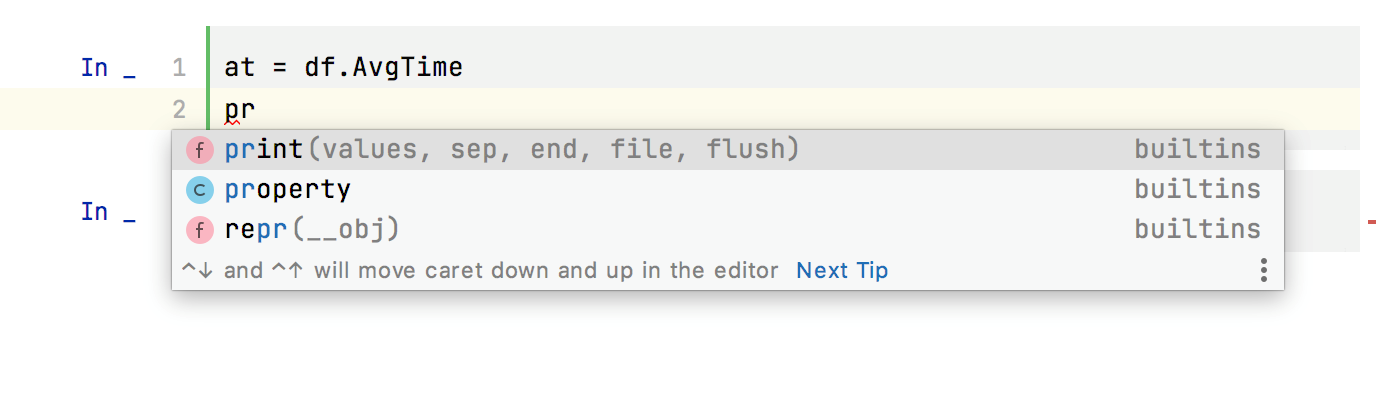 Function completion Function completion