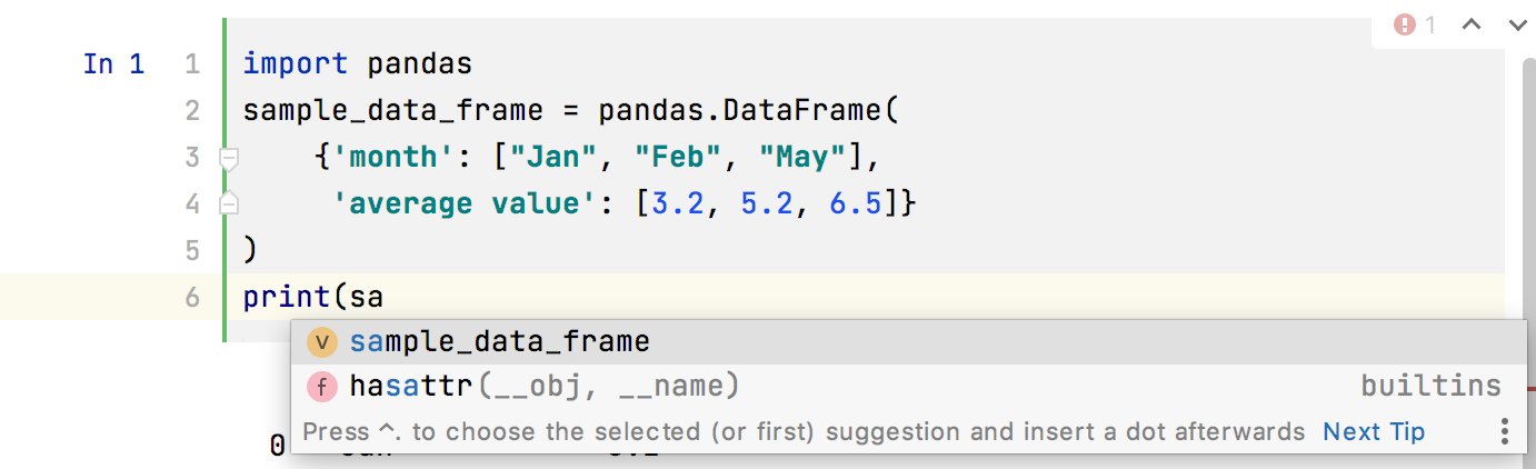 Class variable completion Class variable completion