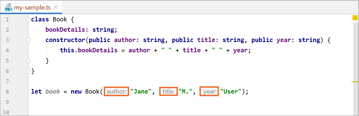 Inlay hints example