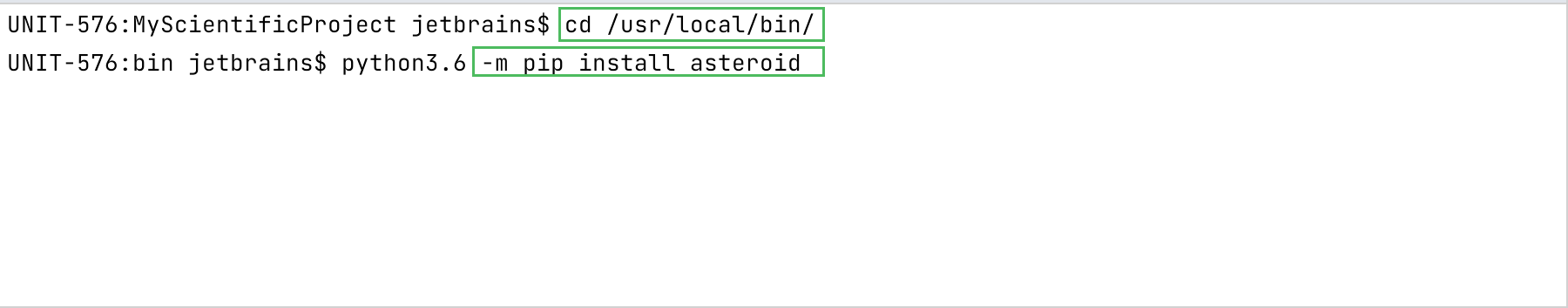 Installing a Python package on a system environment