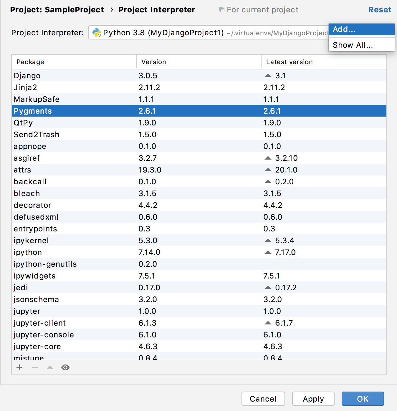 please select a valid python interpreter pycharm что делать