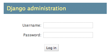 login page