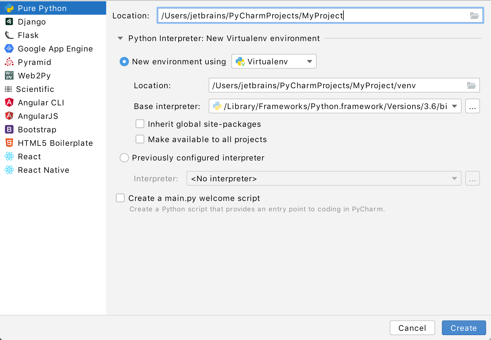 setting up pycharm