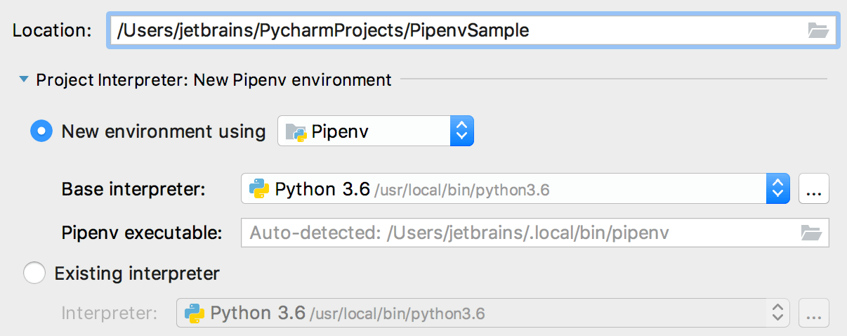 pipenv install specific version