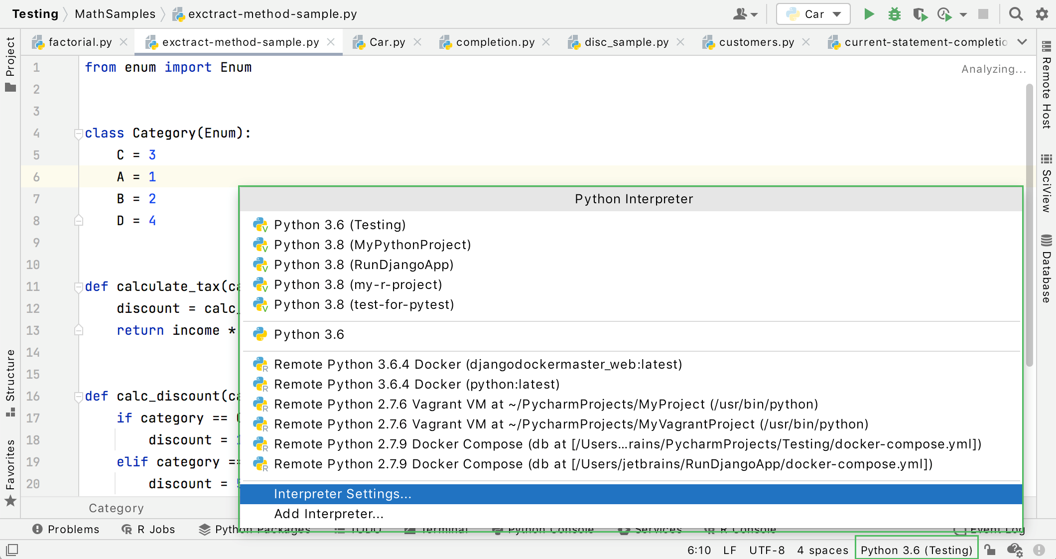 pycharm configure python interpreter