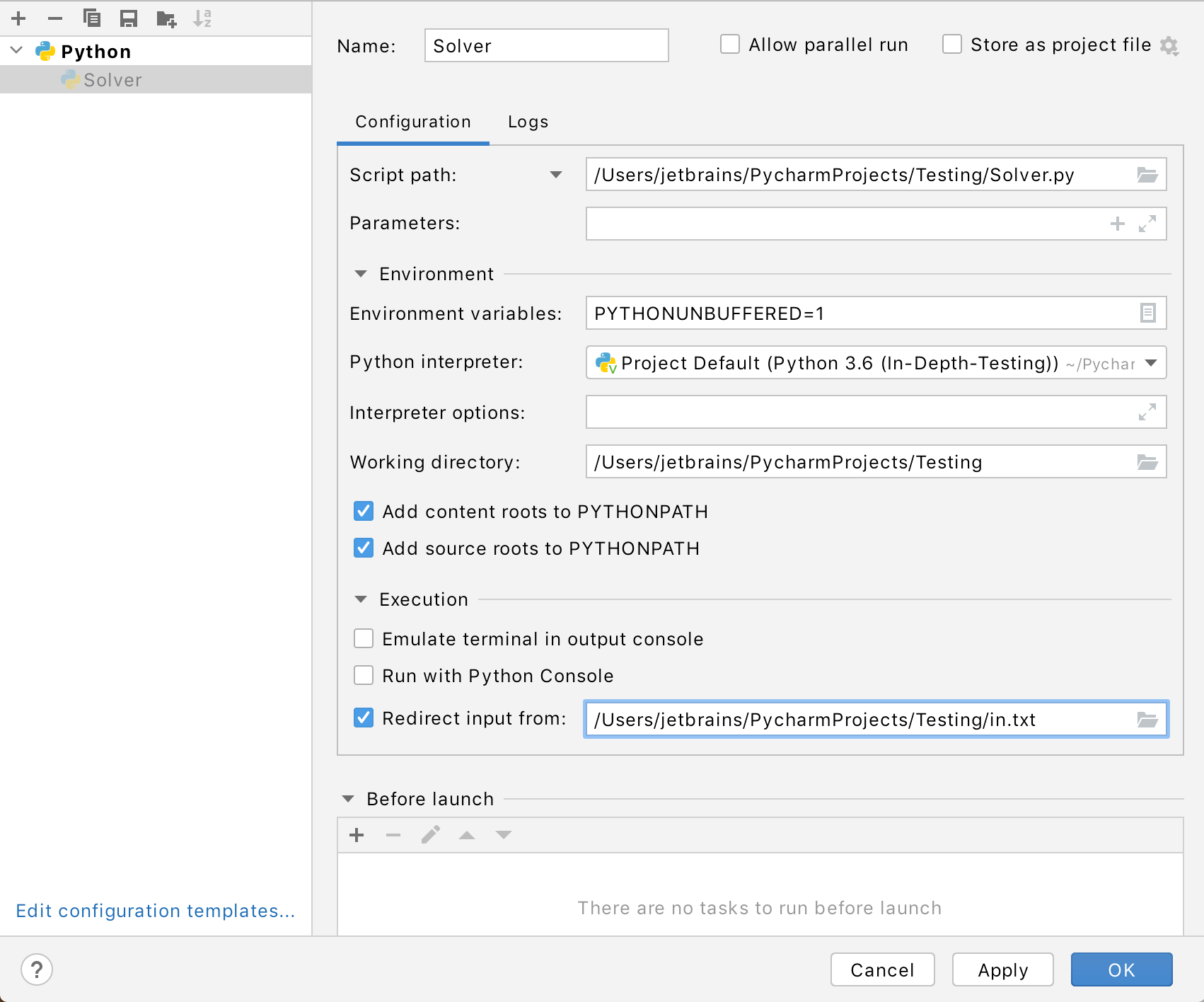 running pycharm for the first time