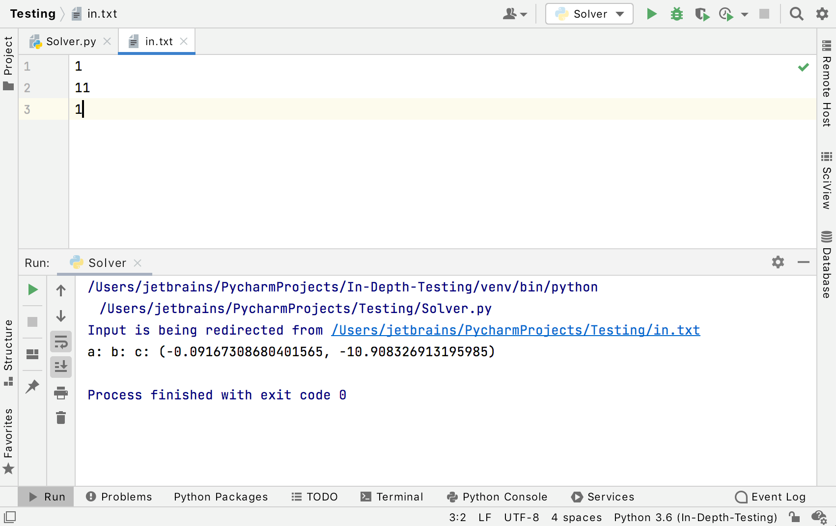 Redirecting data from a text file in standard input