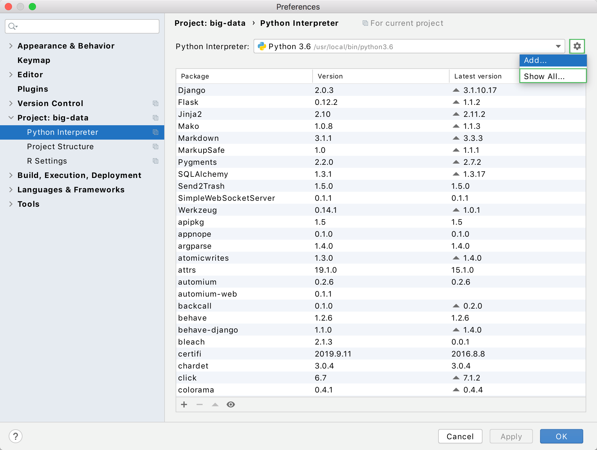 gedit python interpreter two tabs