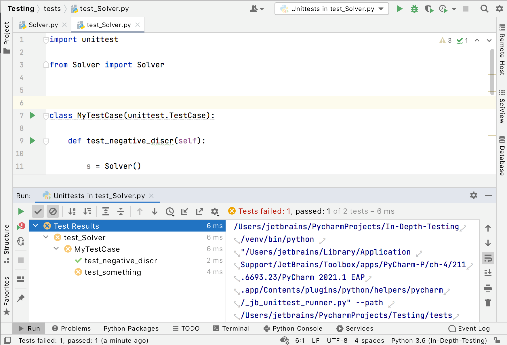 pycharm run with arguments