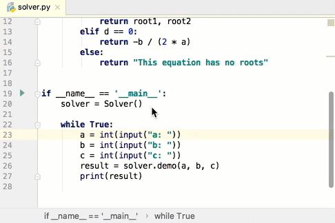 Code reference information | PyCharm