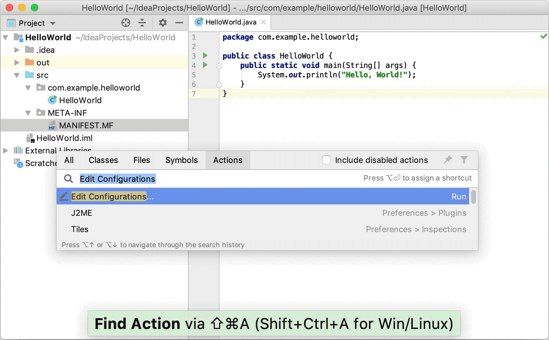 Creating a new run configuration