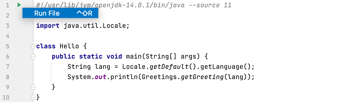 sh script for running a java class mac