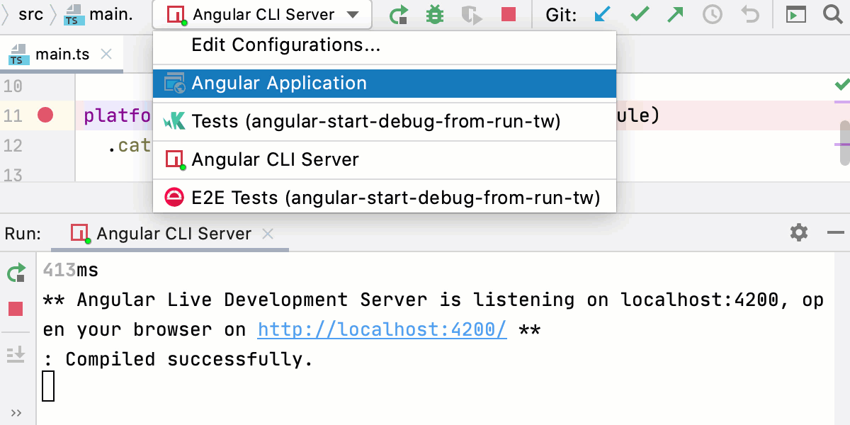 debug angular in webstorm