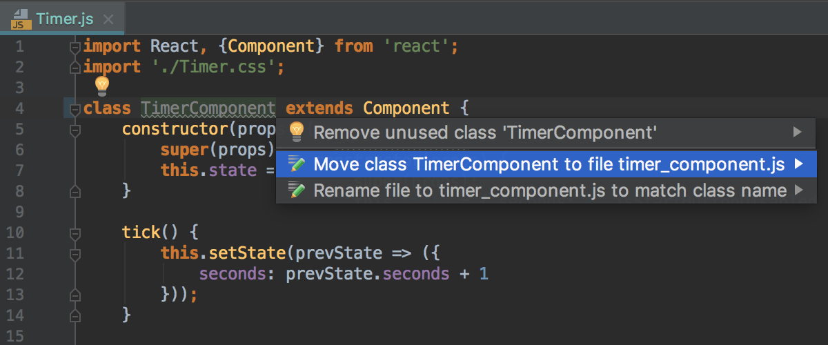 Javascript のリファクタリング Webstorm