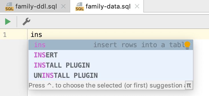 the Insert statement