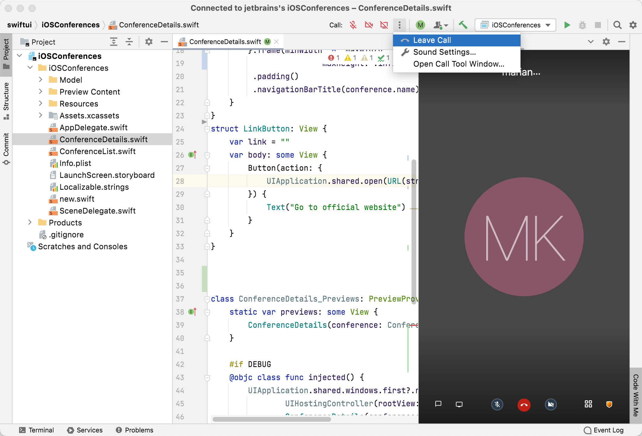Code with Me Guest UI Code with Me Guest UI