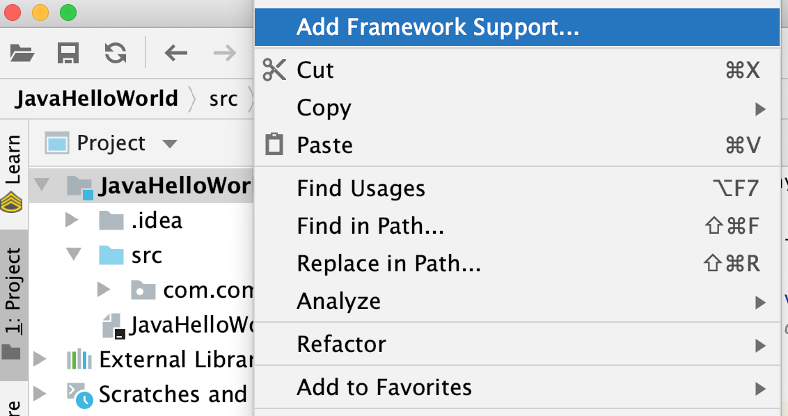 Add Framework Support