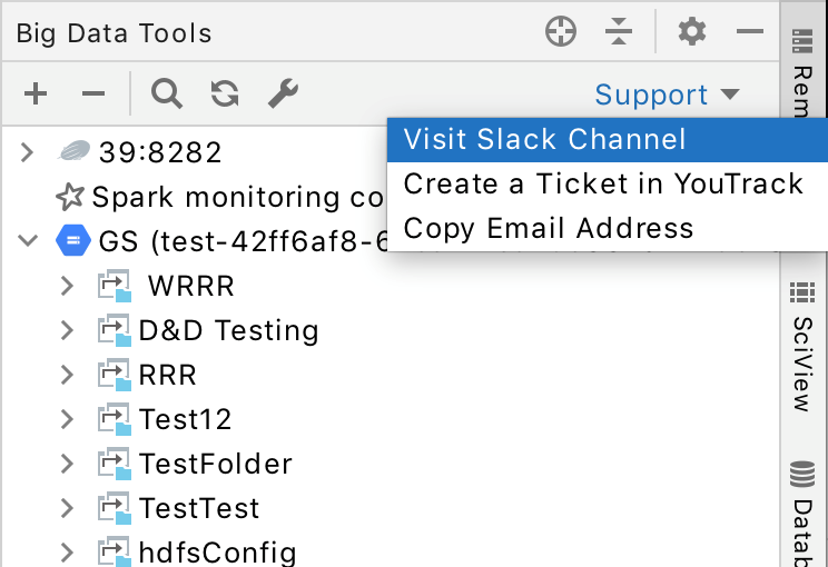 BDT support options