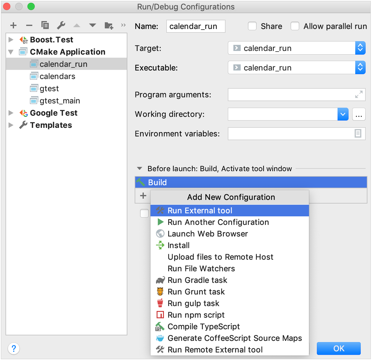 Debug configuration. Отладчик в CLION. Run/debug configuration Templates. Кнопки отладчика CLION. Как настроить cmake в CLION.