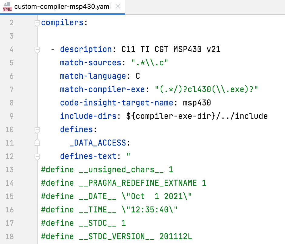 stm8 cosmic first parameter