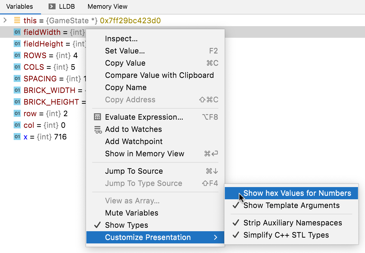 mac os debugger interrupt code