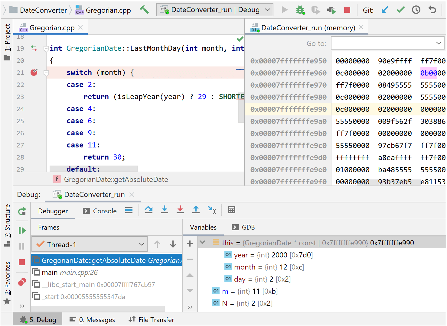 debugging with remote GDB server