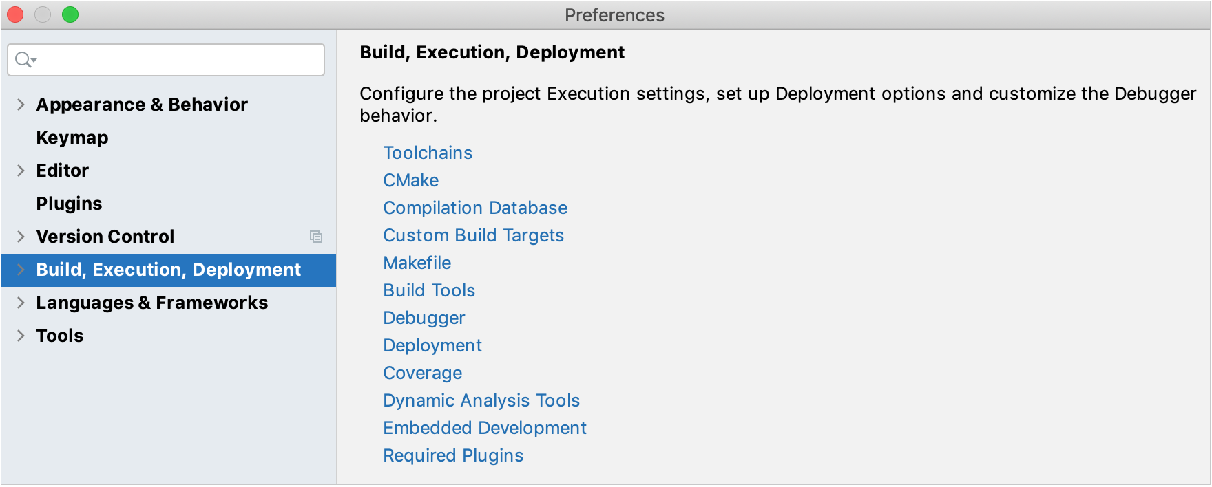 Build, Execution, Deployment