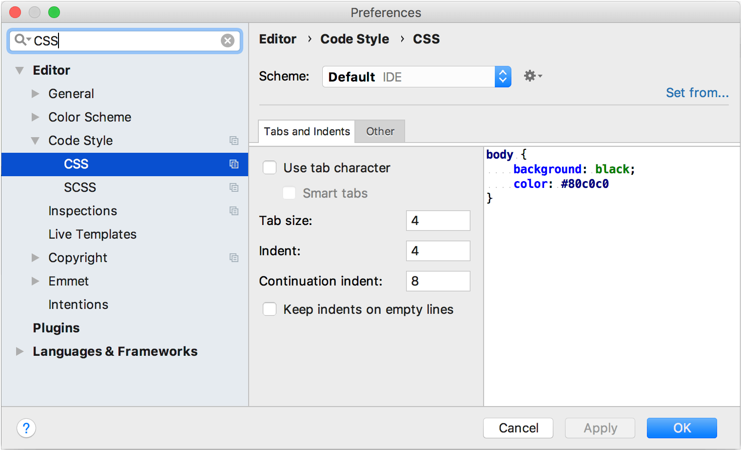 Apply set. PHPSTORM format code. Как поменять язык в PHPSTORM. Код стайл. Как в ide выровнять код.