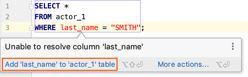 Apply a quick-fix by hovering a cursor Apply a quick-fix by hovering a cursor