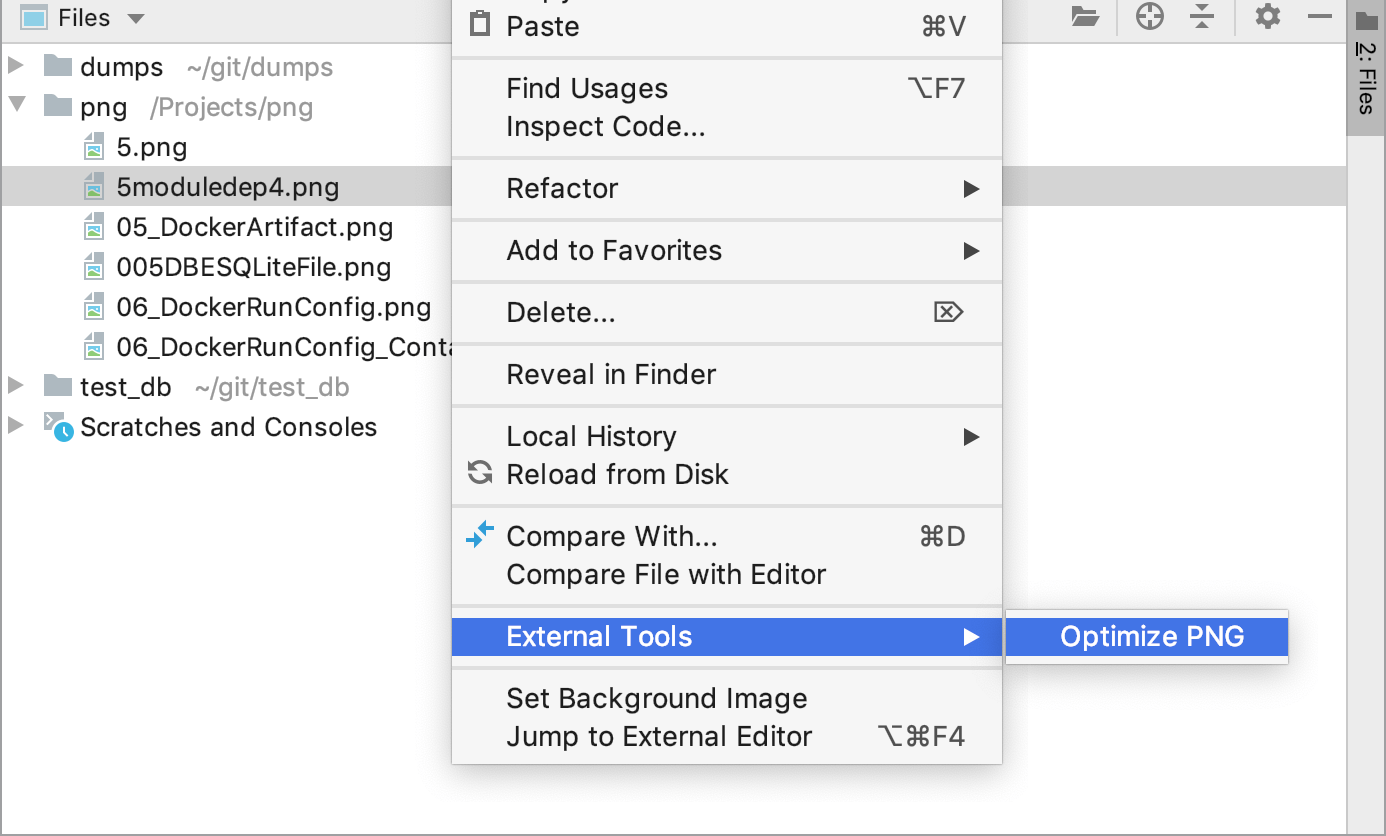 Run External tool Run External tool