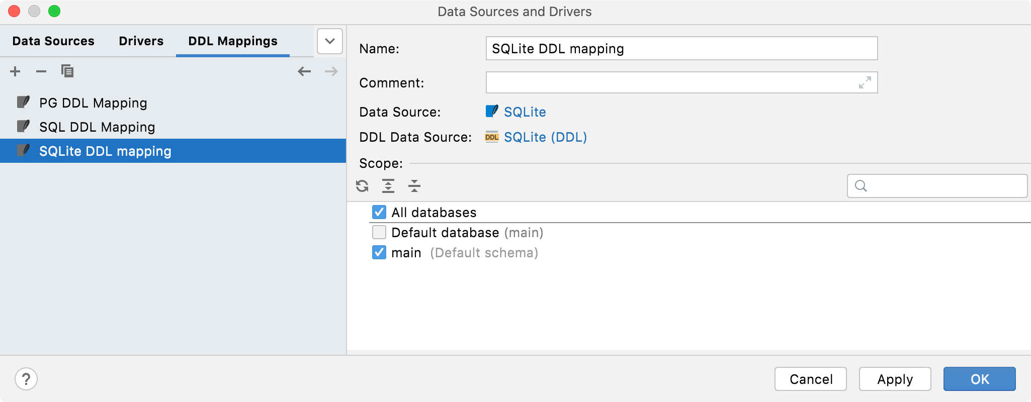 DDL_mappings DDL_mappings