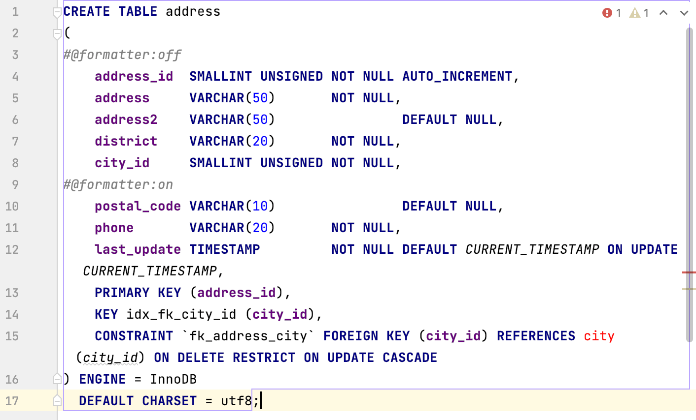 Formatting markers off Formatting markers off