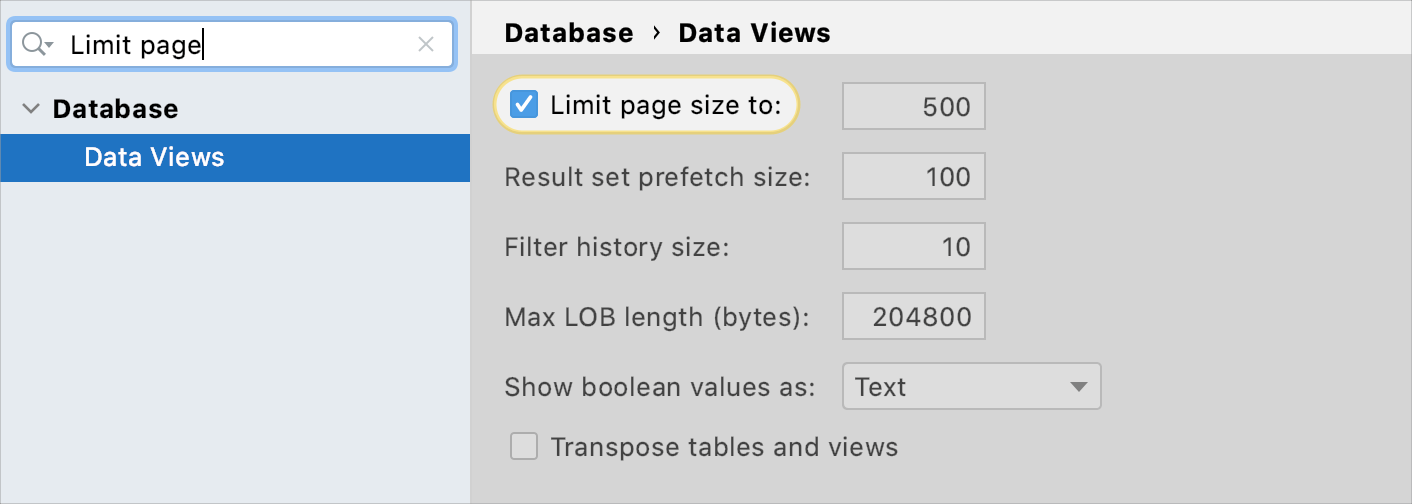 data toolbar regex filter