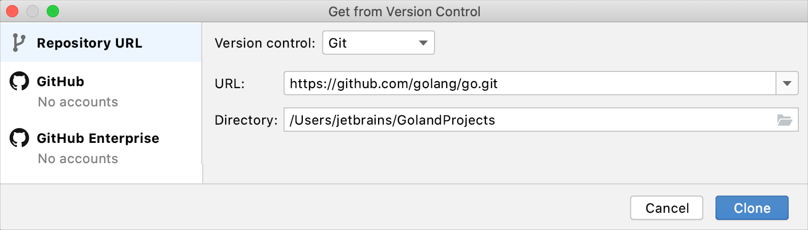 intellij golang