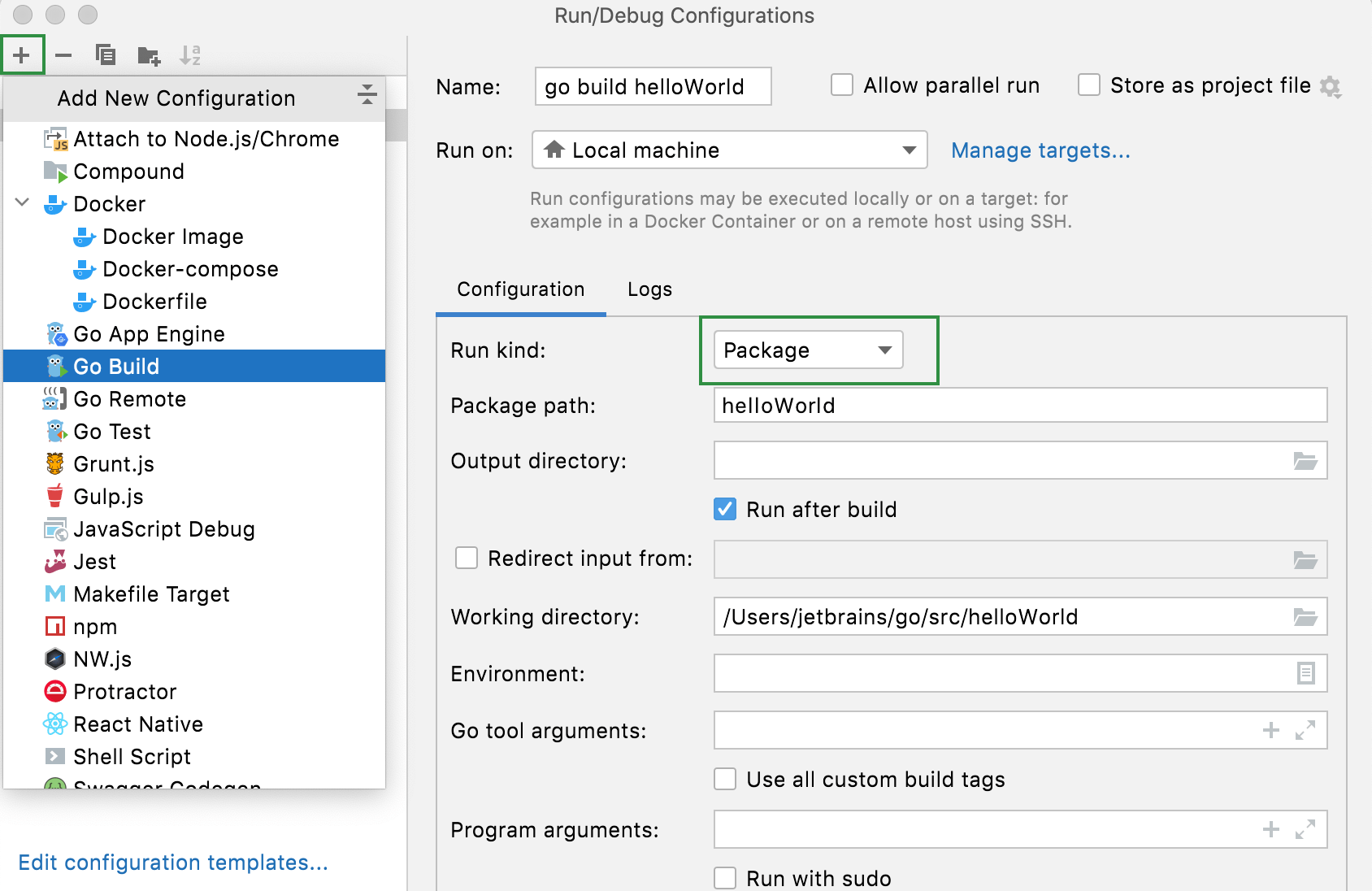 Run Debug Configuration For App Engine