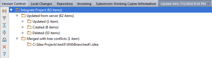 smartsvn checkout localhost repository