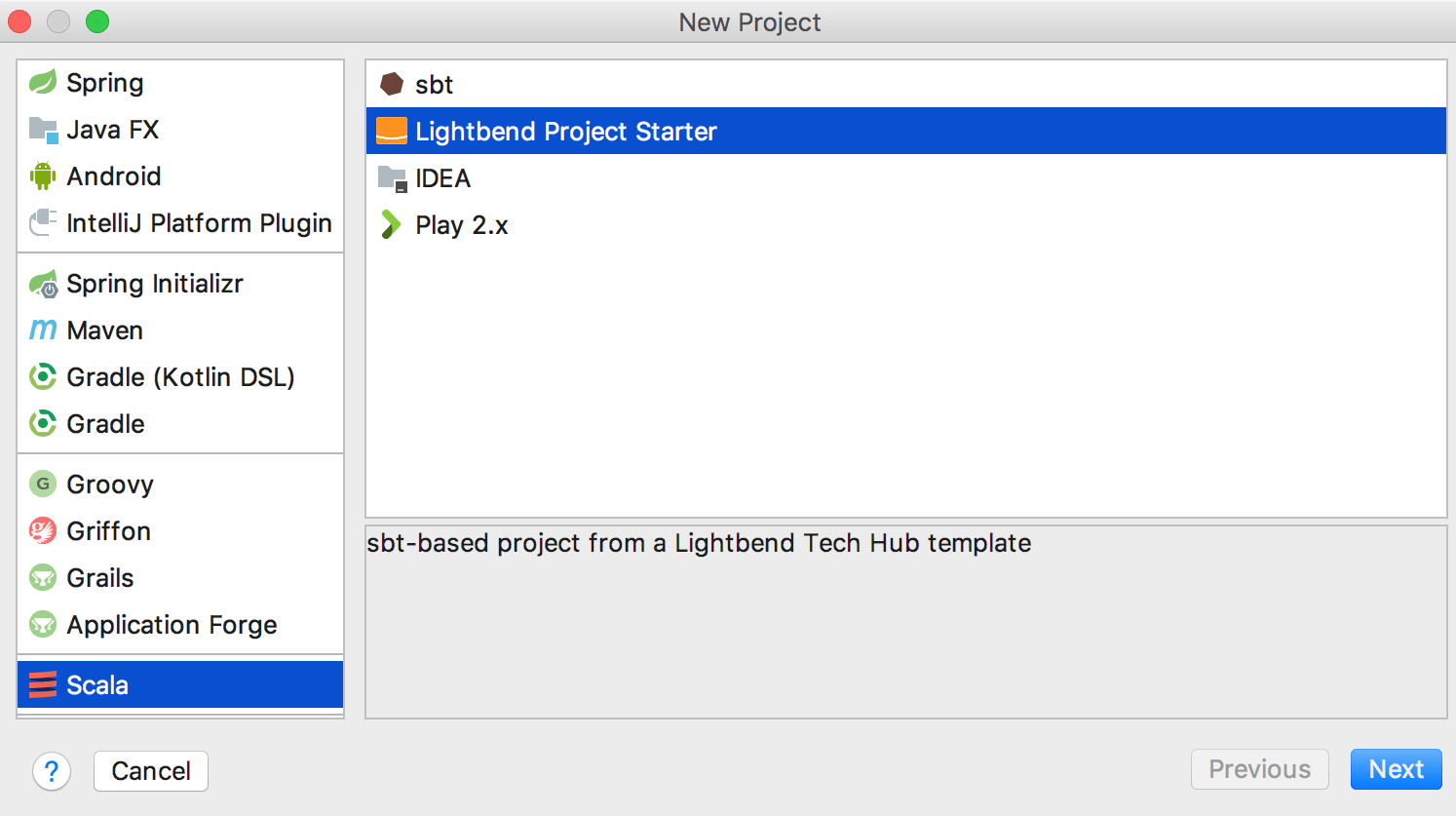 Lightbend project starter