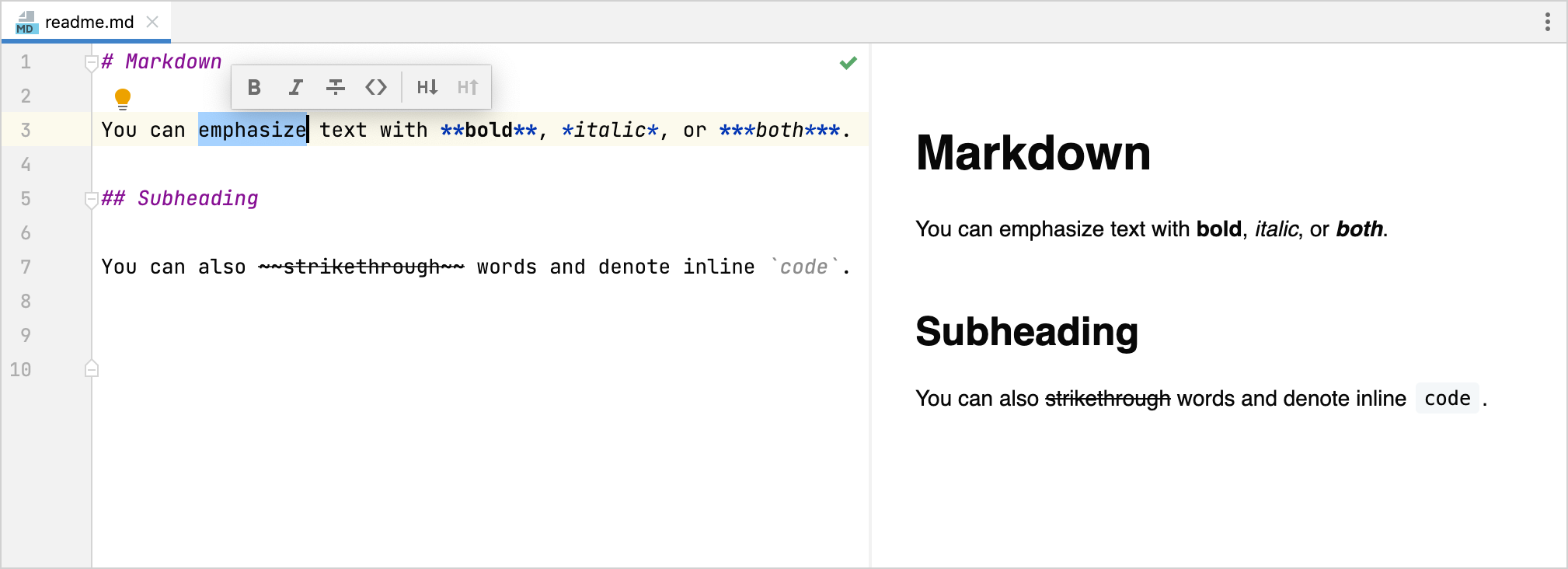 Markdown Intellij Idea