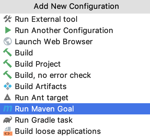 the Run/Debug configuration: Before Launch