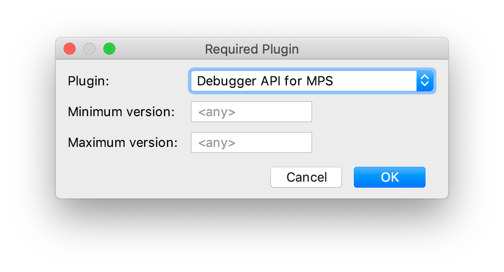 Add required plugin dialog