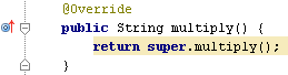 Overriding method icon in the gutter