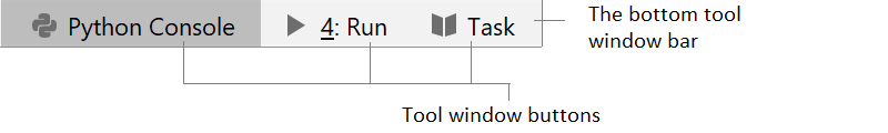 pycharm windows title bar