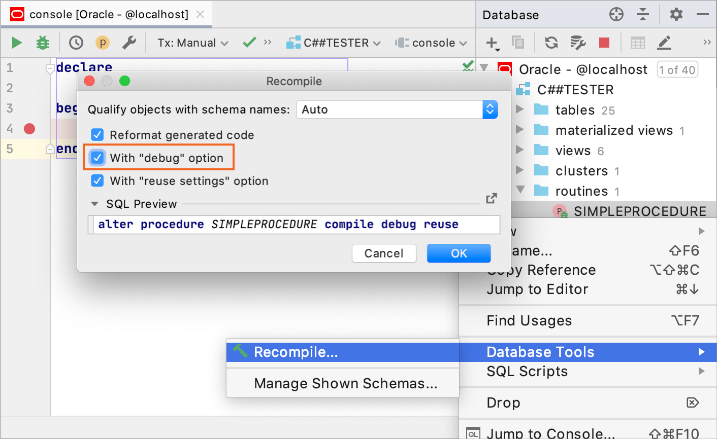 oracle sql prompt user input