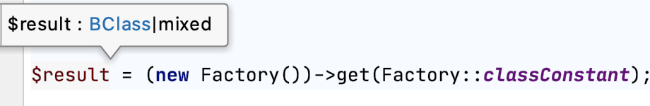 Method return type overridden via literal