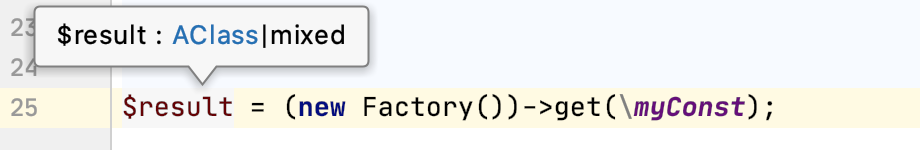 Method return type overridden via literal