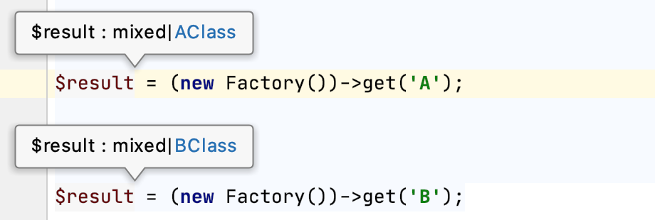 Method return type overridden via literal