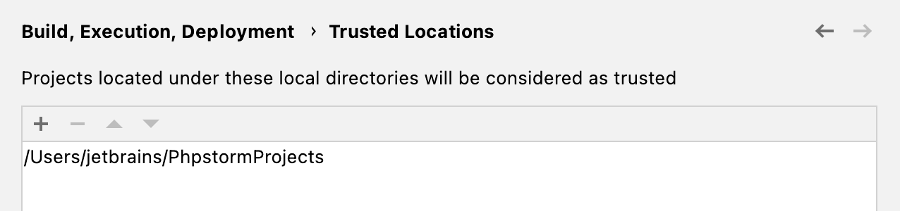 Trusted Locations
