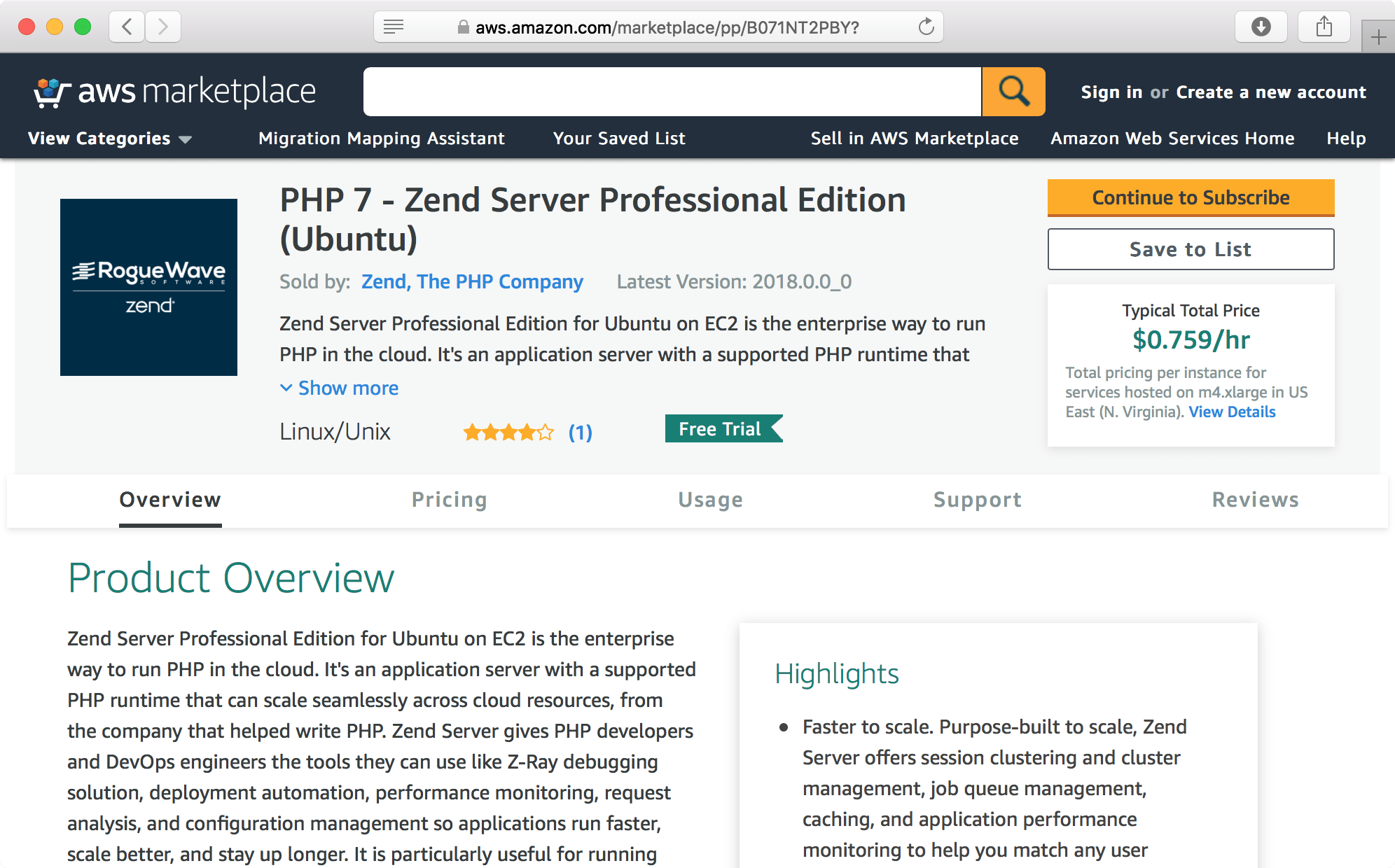 Zend AWS 概述